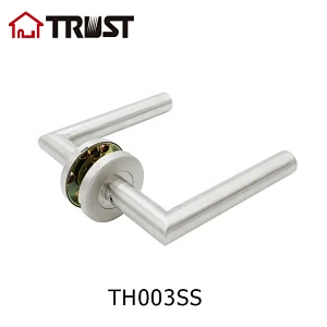TRUST TH003-SS-ESBK SUS304 Bathroom Toilet Door Turn Bolt Latch Lock Privacy Safety With Door Handle