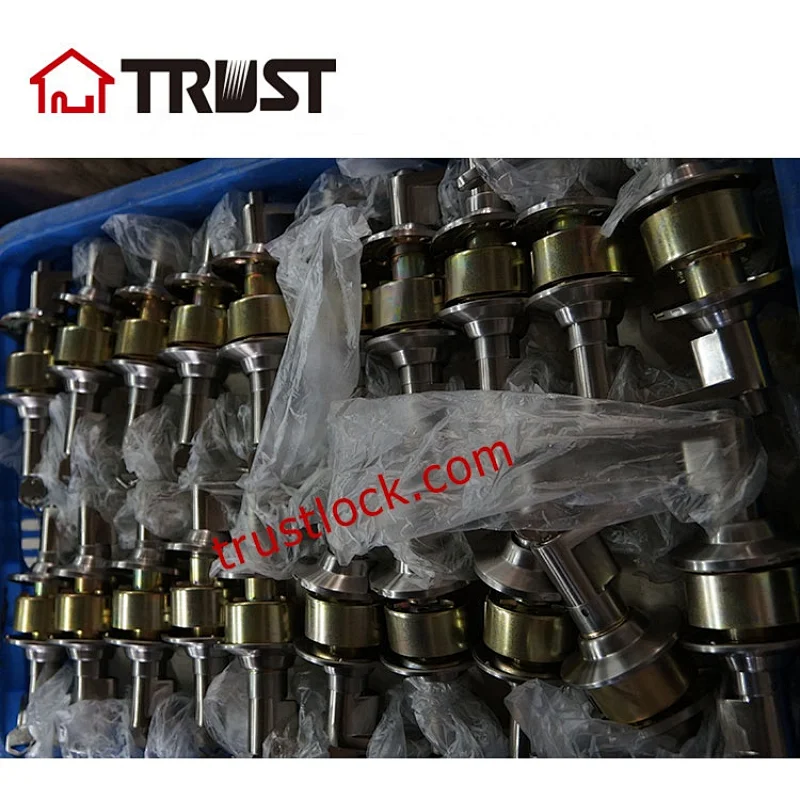 TRUST 3493-SN  American Style Cylindrical  ANSI Grade 3 Passage Function Door Lock
