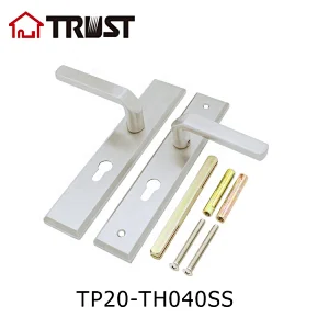 TRUST TP20-TH040SS  304SS Lever Door Handle with Plate