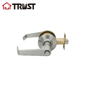 TRUST 3431-SC  ANSI Grade 3 Lever Handle Cylindrical Door Lock In Satin Chrome