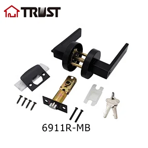 TRUST 6911-R-MB  High Quality  Heavy Duty KW1 Keyway Tubular Leverset Door Lock