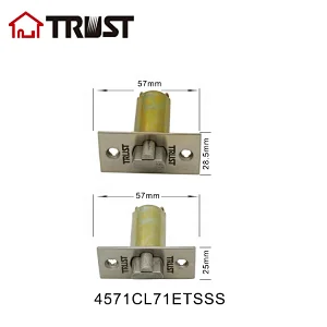 TRUST 4571CL71ETSSS  Commercial Grade 1 Cylindrical Bolt Entry Door Latch