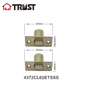 TRUST 4372CL62BKSSS Cylindrical Knob Lock Door Bolt SS304 Latch Passage/Privacy Door Latch