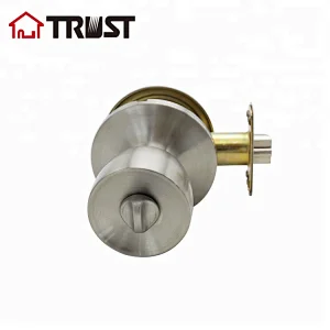 TRUST 6111SS: ANSI Grade 3 Tubular 304 Stainless Steel Knob lock