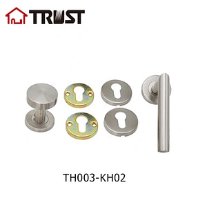 TRUST TH003-SS+8560-B70KTSN-KH02 door handle lever stainless steel 304 with mortise lock and cylinder