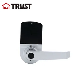TRUST 9201-SC Smart Door Lock, Keyless Entry Door Lock, Keypad Door Lock, Fingerprint Door Lock, Keypad Entry Door Lock, Satin Chrome