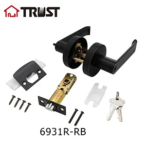 TRUST 6931-R-RB Heavy duty Grade 3 Tubular Door Handle Lock For Residential Door Handle