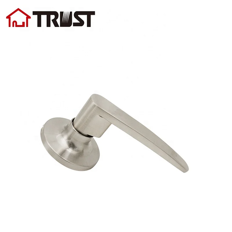 TRUST 6410-SN Grade 3 Dummy Door Lever Brushed Nickel Straight Handles Door Lock For Interior Doors