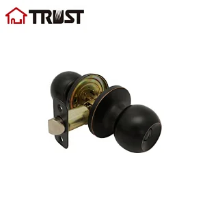 TRUST 6872-RB ANSI  Tubular Bathroom Knob Door Grade 3 Lock