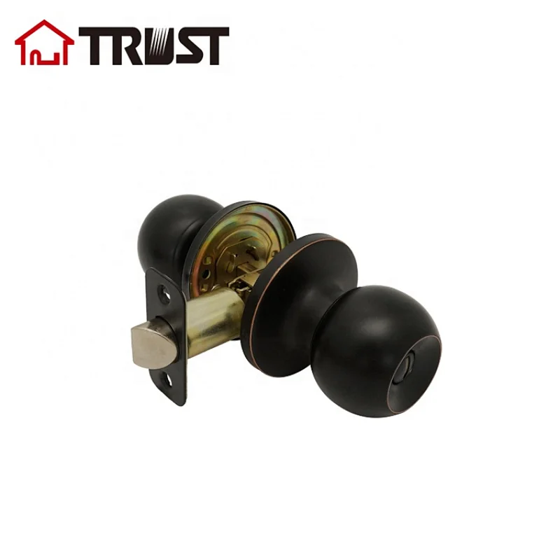 TRUST 6872-RB ANSI  Tubular Bathroom Knob Door Grade 3 Lock