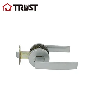 TRUST ZH037-PS-SC  Modern Door Handles Levers (Passage) in Satin Chrome - Polished Chrome Finish