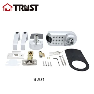 TRUST 9201-SC Smart Door Lock, Keyless Entry Door Lock, Keypad Door Lock, Fingerprint Door Lock, Keypad Entry Door Lock, Satin Chrome
