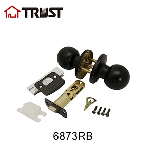 TRUST 6873-RB  ANSI Grade 3 Tubular Round  Knob Door Lock Passage Knob Lock