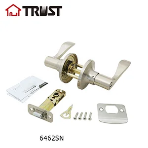 TRUST 6462-SN Tubular Lever Handel ANSI Door Lock In Brushed Nickel