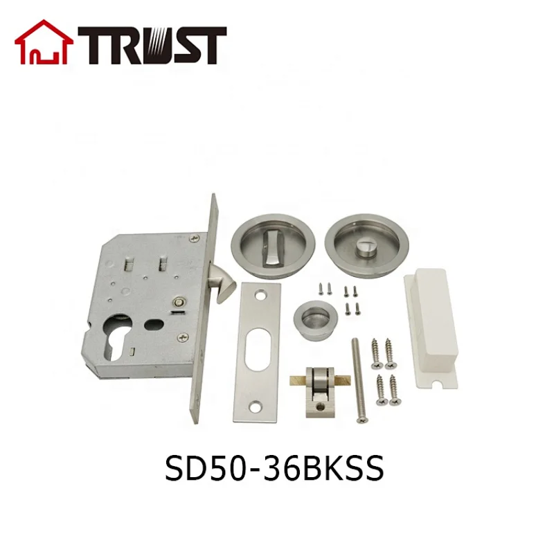 TRUST SD50-36BKSS  Sliding Cavity Door Lock  SS304 Handle With Mortise Lock