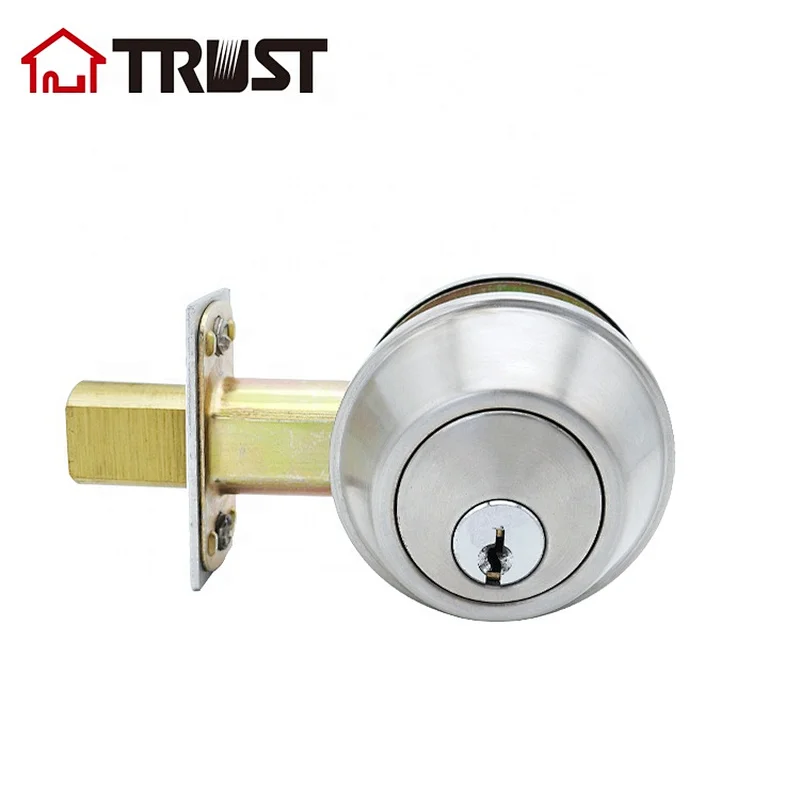 TRUST 4301-SS Deadbolt lock set cylinder commercial grade locks Factory Direct Price