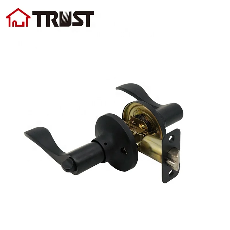 TRUST 6461-MB  Factory Hot Sale Door Lock ANSI Grade 3 Entry Lock Tubular Lever Handle Lock
