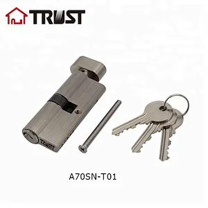 TRUST A70-T01 China Supplier door lock cylinder with key brass euro factory prices