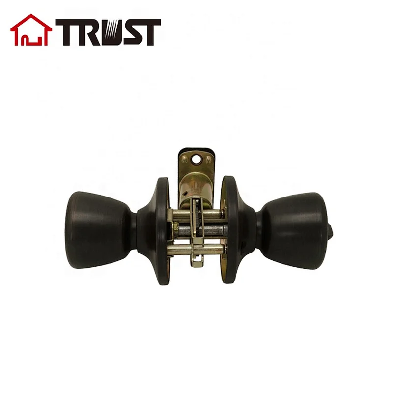 TRUST 5601-MB ANSI Grade 3 Tubular Knob Door Lock Radius Drive Spindle Round Ball Lock