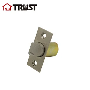 TRUST 4372CL62BKSSS Cylindrical Knob Lock Door Bolt SS304 Latch Passage/Privacy Door Latch