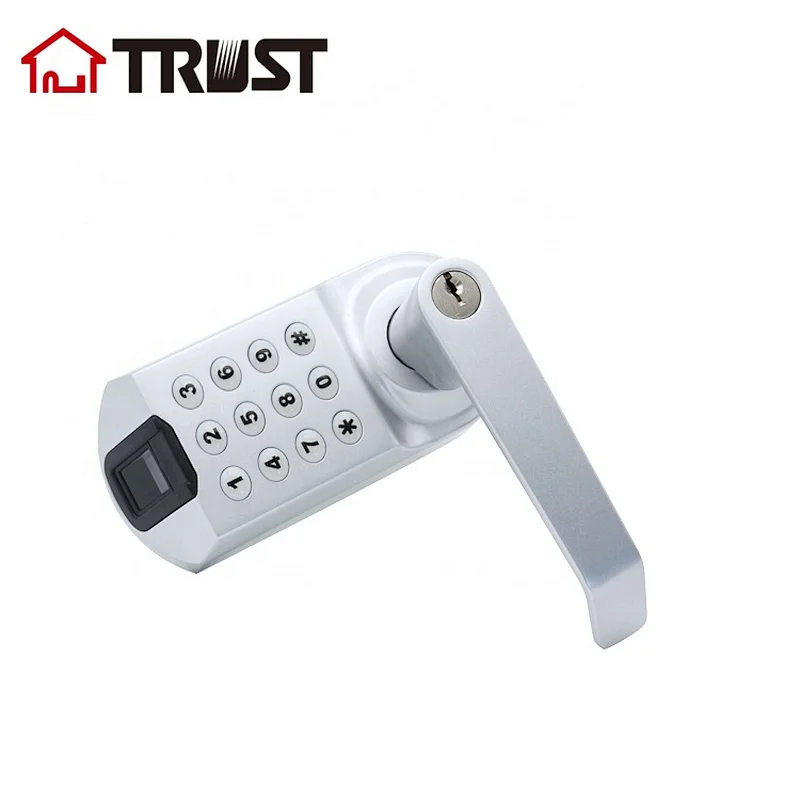 TRUST 9201-SC Smart Door Lock, Keyless Entry Door Lock, Keypad Door Lock, Fingerprint Door Lock, Keypad Entry Door Lock, Satin Chrome