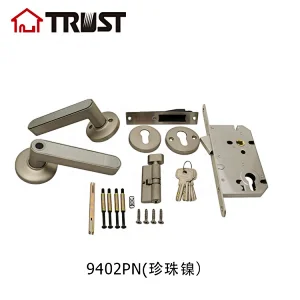 TRUST 9402-PN Keyless Entry Door Lock w/ Electronic Keypad Bluetooth APP SmartKey, Smart Deadbolt Door Lock Easy Install, Smart Lock for Home Apartment Office Hotel
