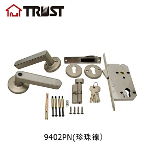 TRUST 9402-PN Keyless Entry Door Lock w/ Electronic Keypad Bluetooth APP SmartKey, Smart Deadbolt Door Lock Easy Install, Smart Lock for Home Apartment Office Hotel