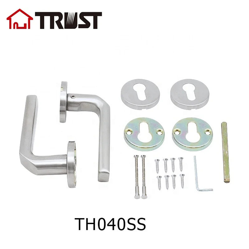 TRUST TH040-SS Anti-corrosion Door Hardware Design SUS304 Hollow  Lever Handle Lock