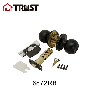 TRUST 6872-RB ANSI  Tubular Bathroom Knob Door Grade 3 Lock