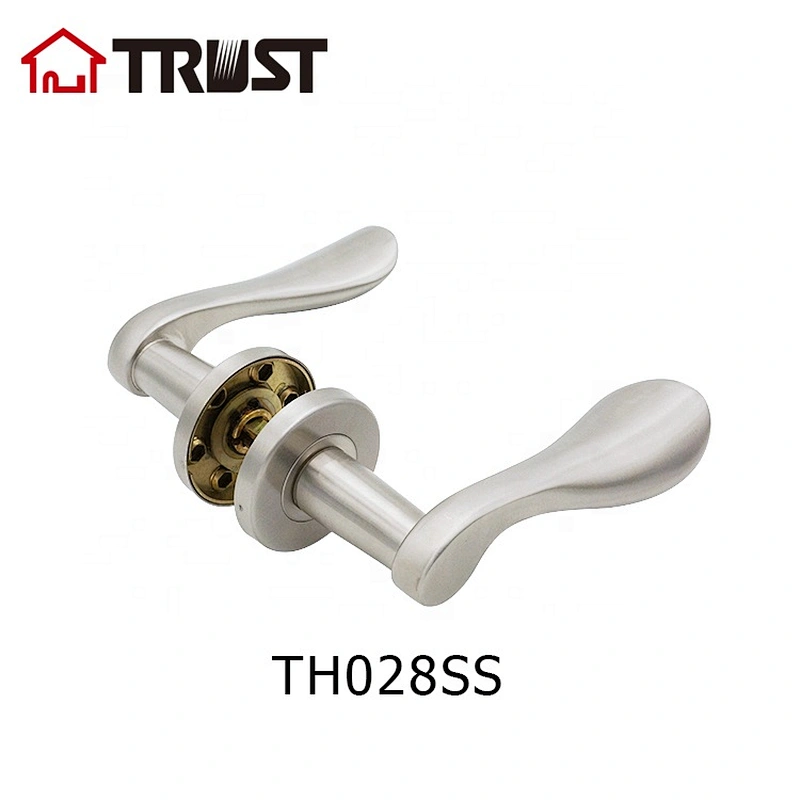 华信TH028-SS 欧标不锈钢执手锁 304分体锁房门浴室卫生间门锁