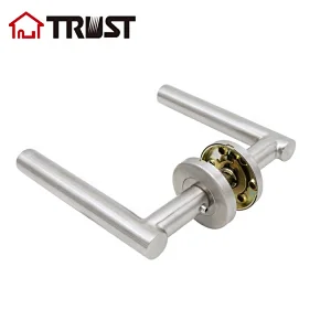 TRUST TH009-SS Euro Standard Hollow Stainless steel lever door handle for wooden metal steel door