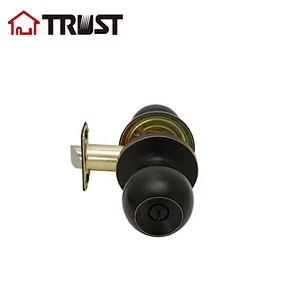 TRUST 6872-RB ANSI  Tubular Bathroom Knob Door Grade 3 Lock