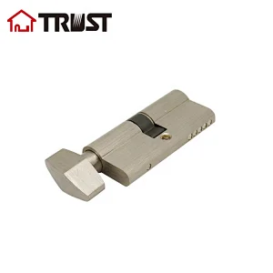 TRUST A60-SN-L01  European cylinder With Rhombus Shape Turn In Satin Nickel