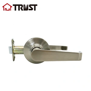TRUST 6433-SN  Hot Sell Grade 3 Residential Tubular Door Lock In Satin Nickel Finish Passage Lever Lock