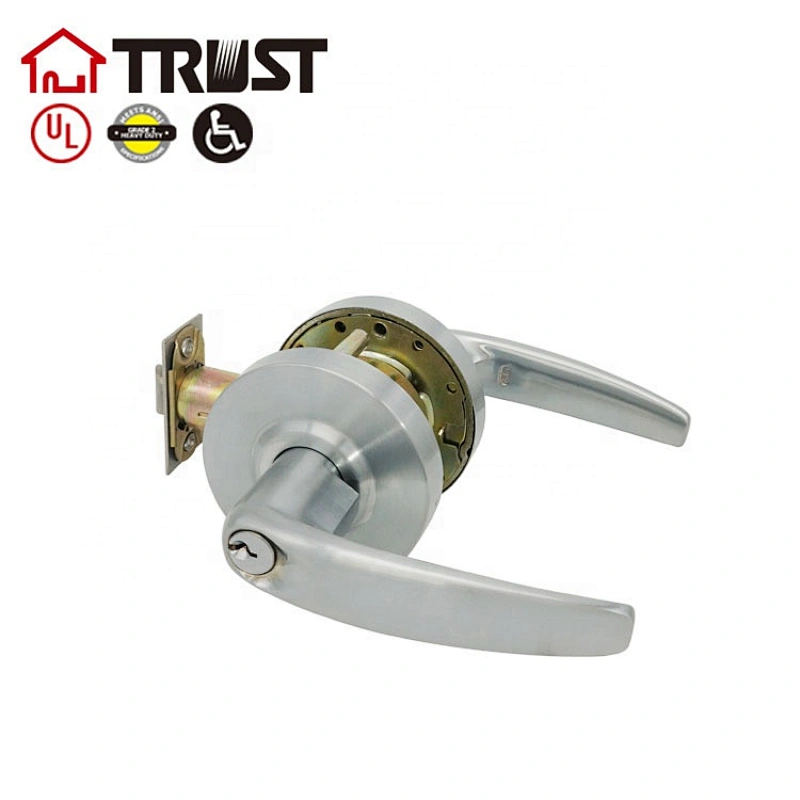 TRUST 4511-SC Master Lock, Heavy Duty Lever Style, Grade 2 Commercial Entrance Door Lock, Satin Chrome