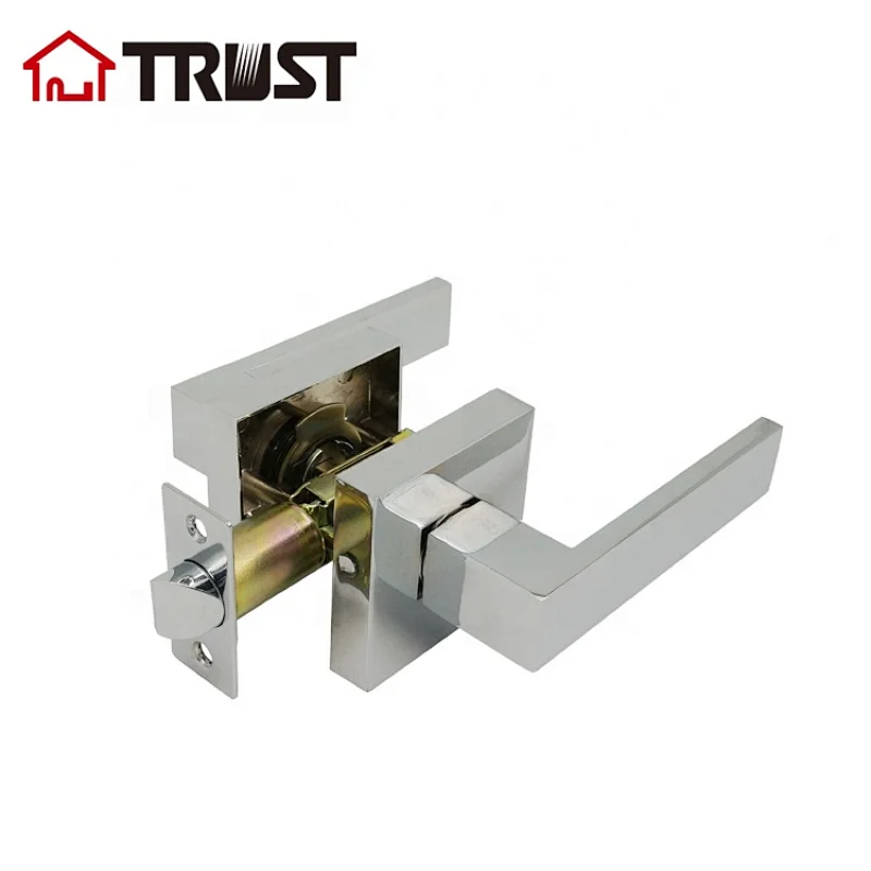 TRUST 6913-CP Heavy Duty Tubular Lever Handle  Passage function ANSI Door Lock