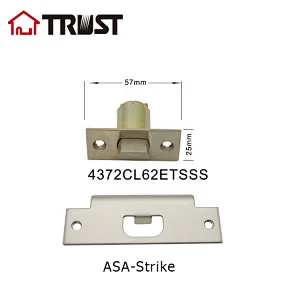 TRUST 4372CL62BKSSS Cylindrical Knob Lock Door Bolt SS304 Latch Passage/Privacy Door Latch