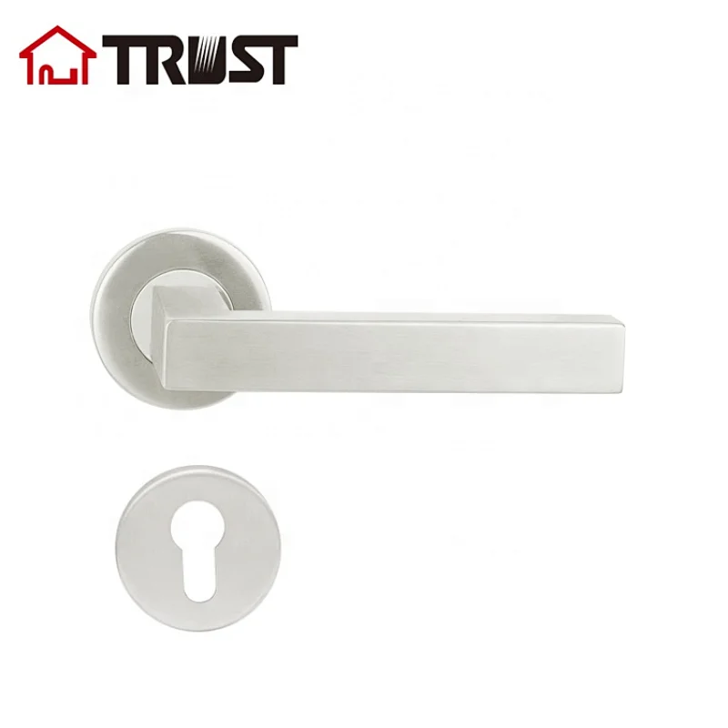 TRUST TH029-SS Custom Luxury Professional Euro Profile 304 Stainless Steel Lever Door Handles