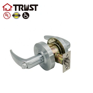 TRUST 4511-SC Master Lock, Heavy Duty Lever Style, Grade 2 Commercial Entrance Door Lock, Satin Chrome