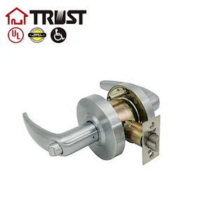 TRUST 4511-SC Master Lock, Heavy Duty Lever Style, Grade 2 Commercial Entrance Door Lock, Satin Chrome