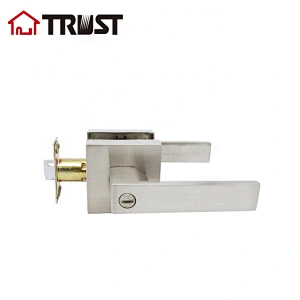 TRUST 6912-SN  Grade 3 Zinc Alloy Lever Tubular Latch Privacy Bathroom Door Handle Lock