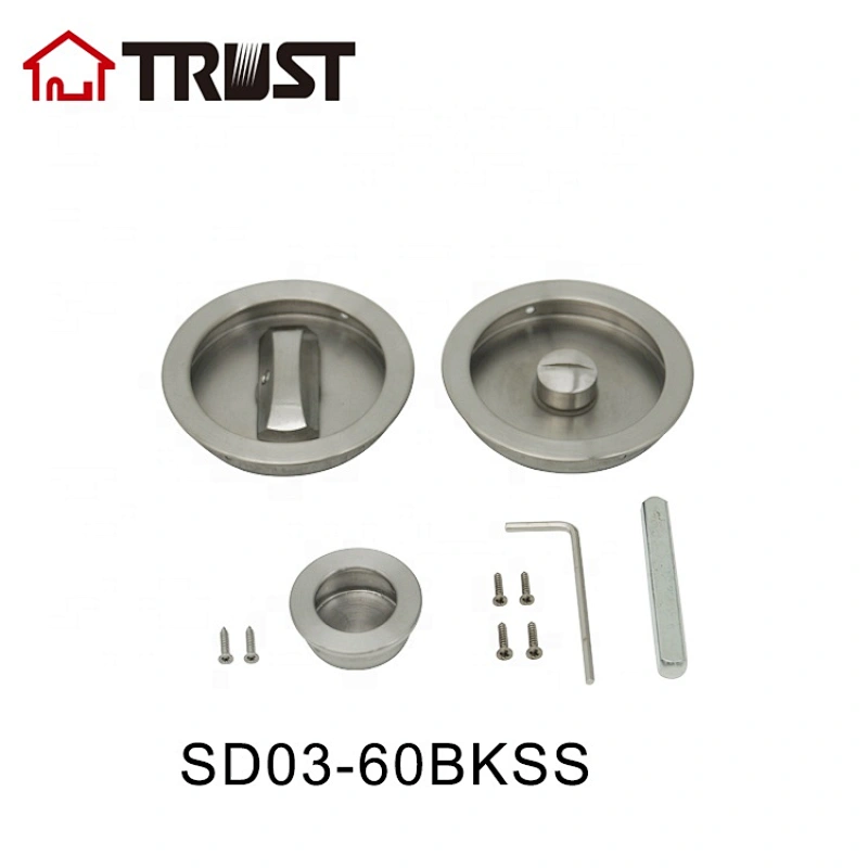 TRUST SD03-60BKSS SUS304 Recess Flush Sliding Door Handle