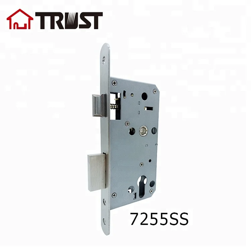 TRUST 7255-SS Euro Mortise Lock With Cylinder For Entrance door