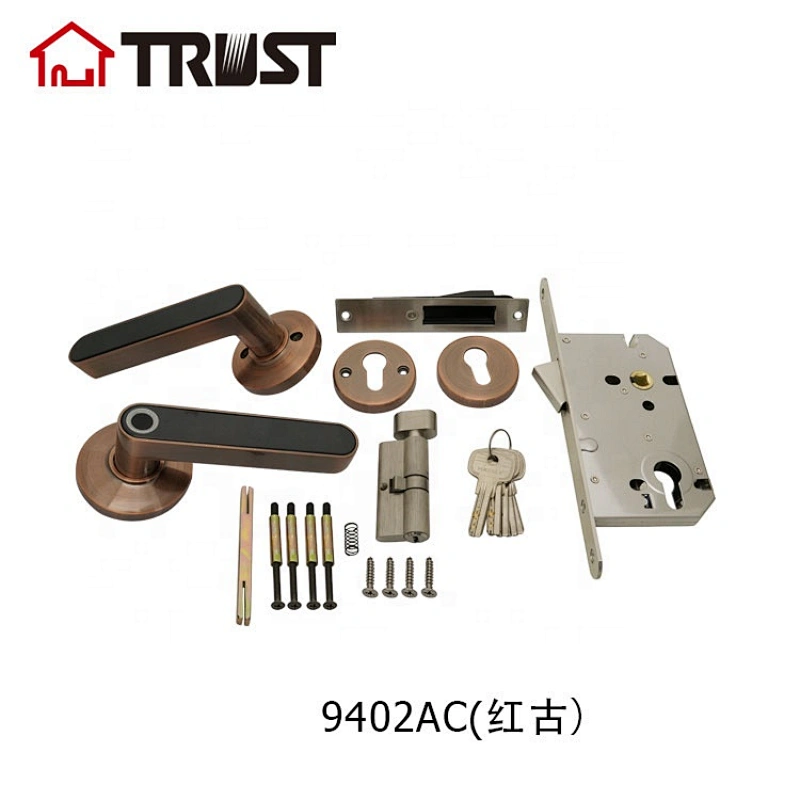 华信9402-AC 指纹触摸屏全自动 智能门锁 家用密码蓝牙功能电子锁