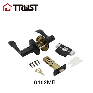TRUST 6462-MB  ANSI Grade 3 Tubular Lever Lock Privacy Function Matt Black Door Lock