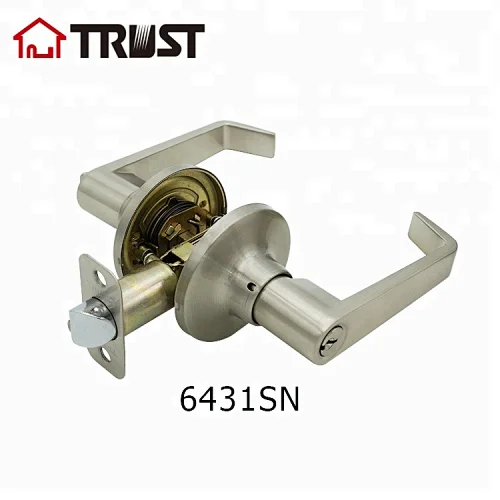 TRUST 6431SN High Quality ANSI Grade 3 American Style Zinc Alloy Tubular Lever Door Lock