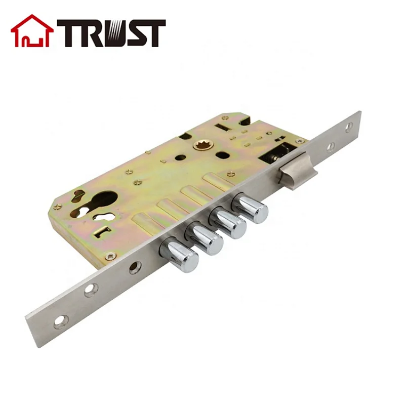 TRUST 8560HD-4R-EU-SS  High security 4 Bolt Mortise lock body Center 85 x Backset 60mm Euro Hole