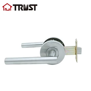 ZH027 PS-SC- Contemporary / Modern Door Handles / Levers  Passage in Satin Chrome Finish