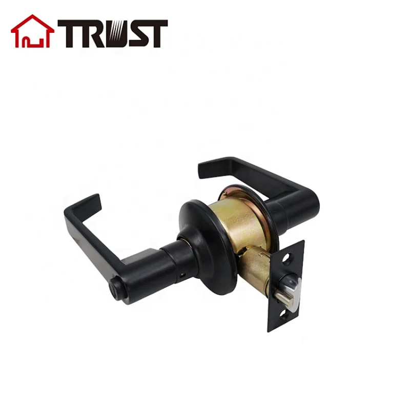 TRUST 3431-MB Hot Sale American Cylindrical Lever Handle Lock Set Security Door Lock For Residential Housing