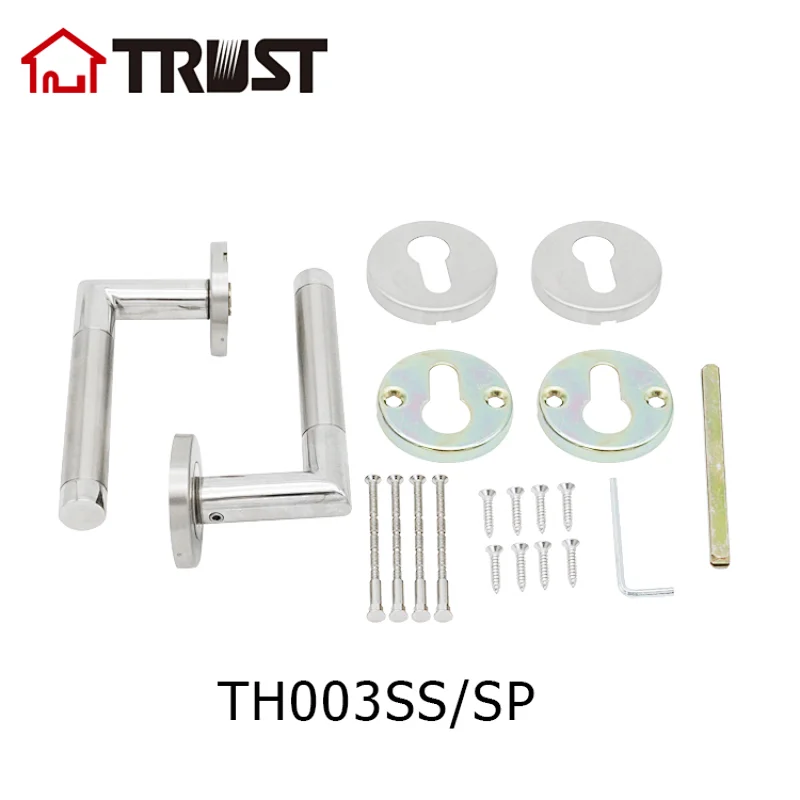 TRUST TH003-SS/SP China Best Selling Products Double Sided Stainless Steel Tube Door Handle